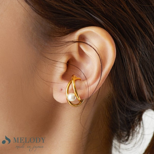 Single pearl ear cuff detail, UNIQKY