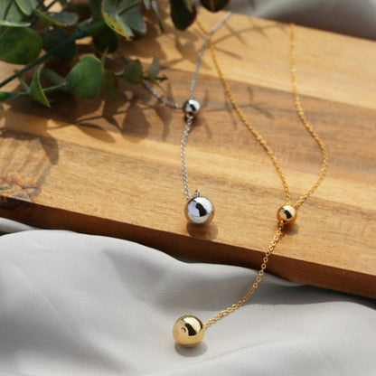 Japanese handmade nickel-free Y-lariat necklace detail