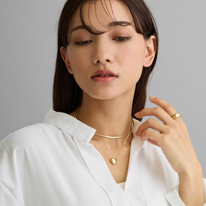 Japanese handmade nickel-free heart pendant necklace styling
