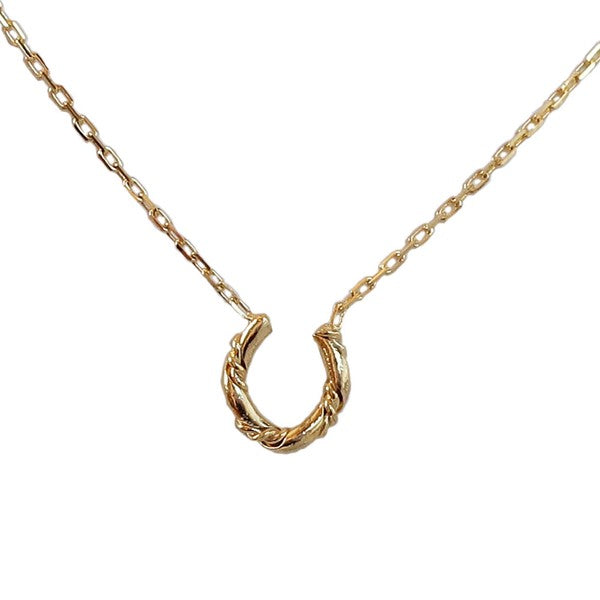 Horseshoe necklace styled, UNIQKY