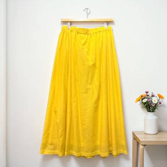 Cotton voile tassel flare skirt detail, UNIQKY