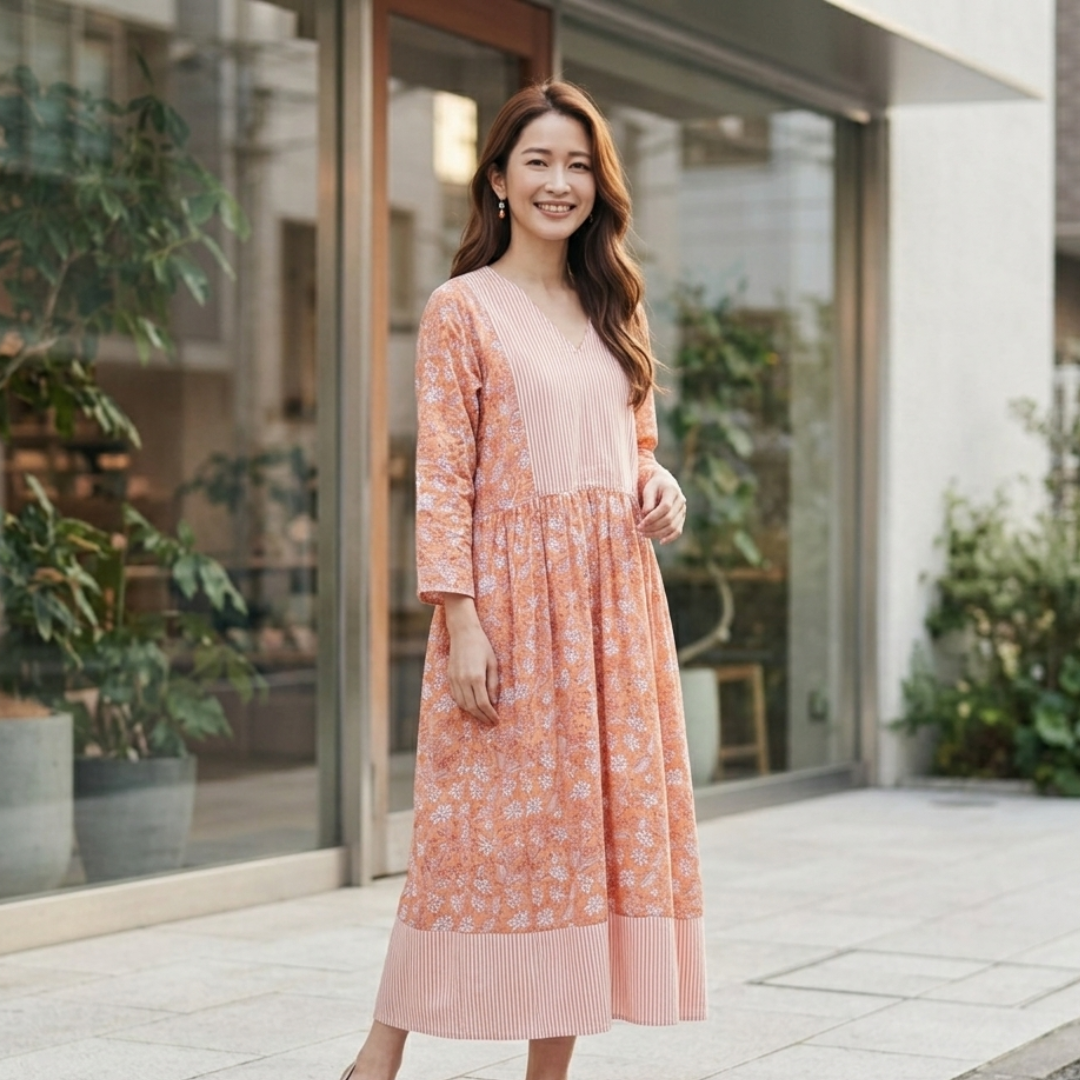 The Garden V-Neck Dress