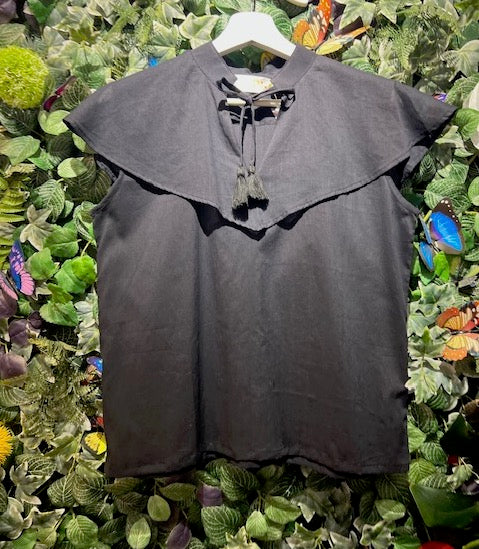 The Sleeveless Collar Blouse — Plain