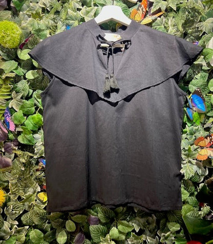 The Sleeveless Collar Blouse — Plain