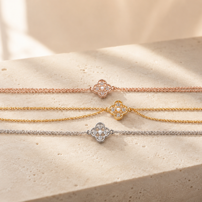 Japanese Handmade Pearl Flower Bracelet