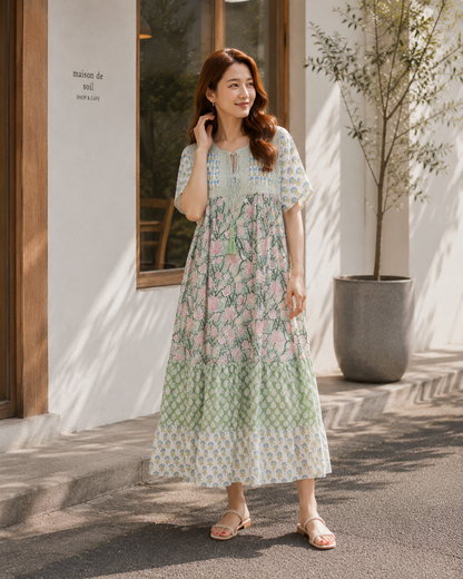 The Airy Day Dress in green, UNIQKY