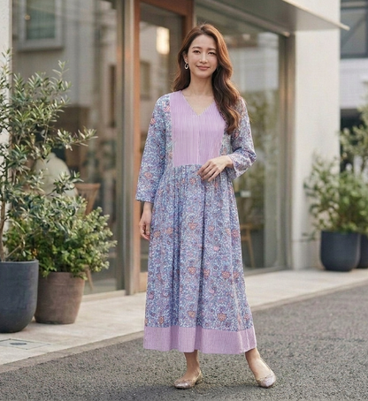 The Garden V-Neck Dress