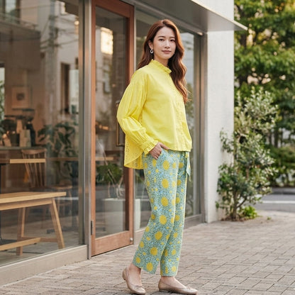 Back-lace cotton blouse detail, UNIQKY
