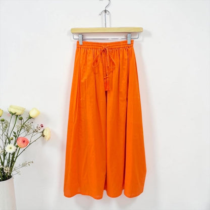 Cotton voile tassel flare skirt detail, UNIQKY