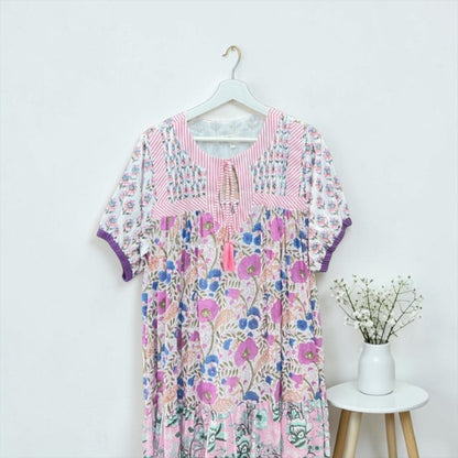 The Airy Day Dress light pink detail, UNIQKY