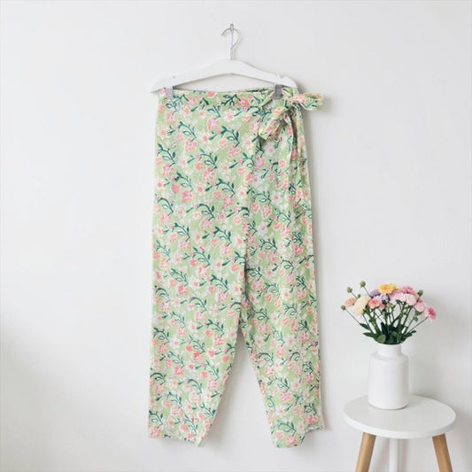 Cotton wrap pants detail, UNIQKY