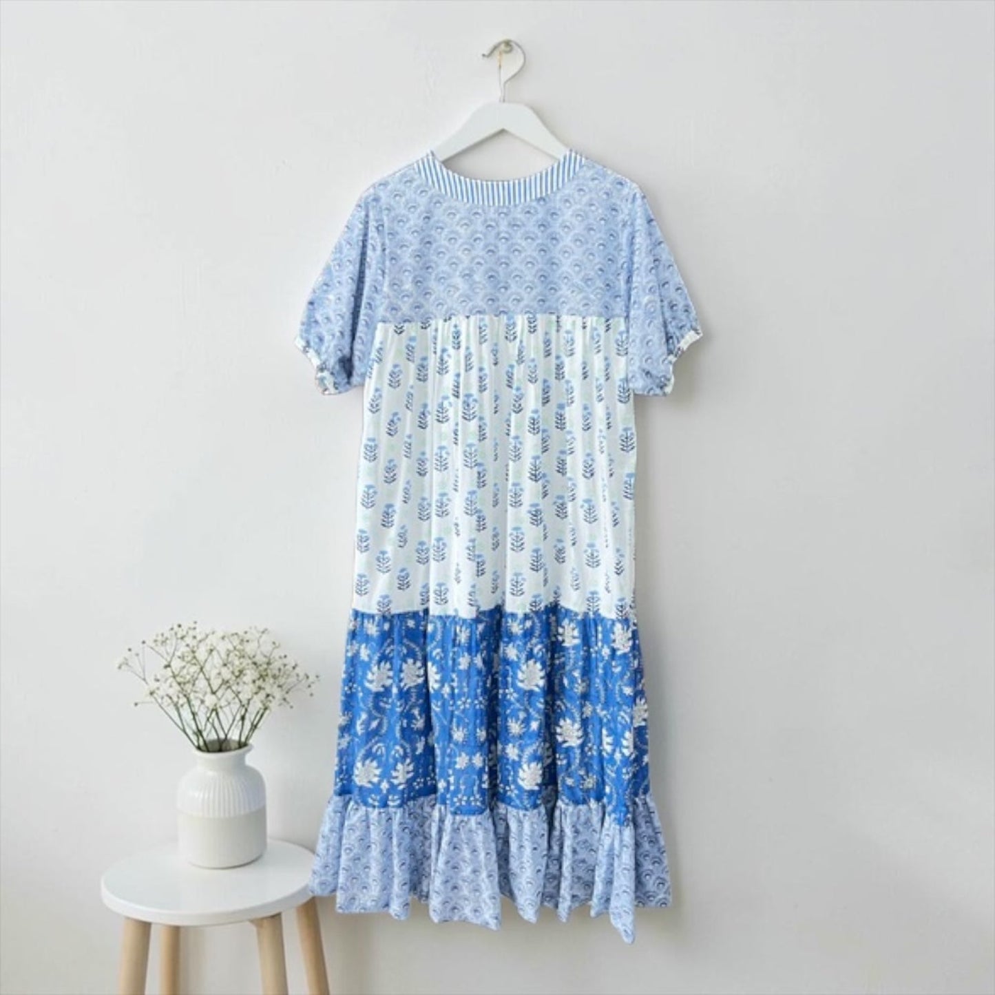 The Airy Day Dress blue back, UNIQKY