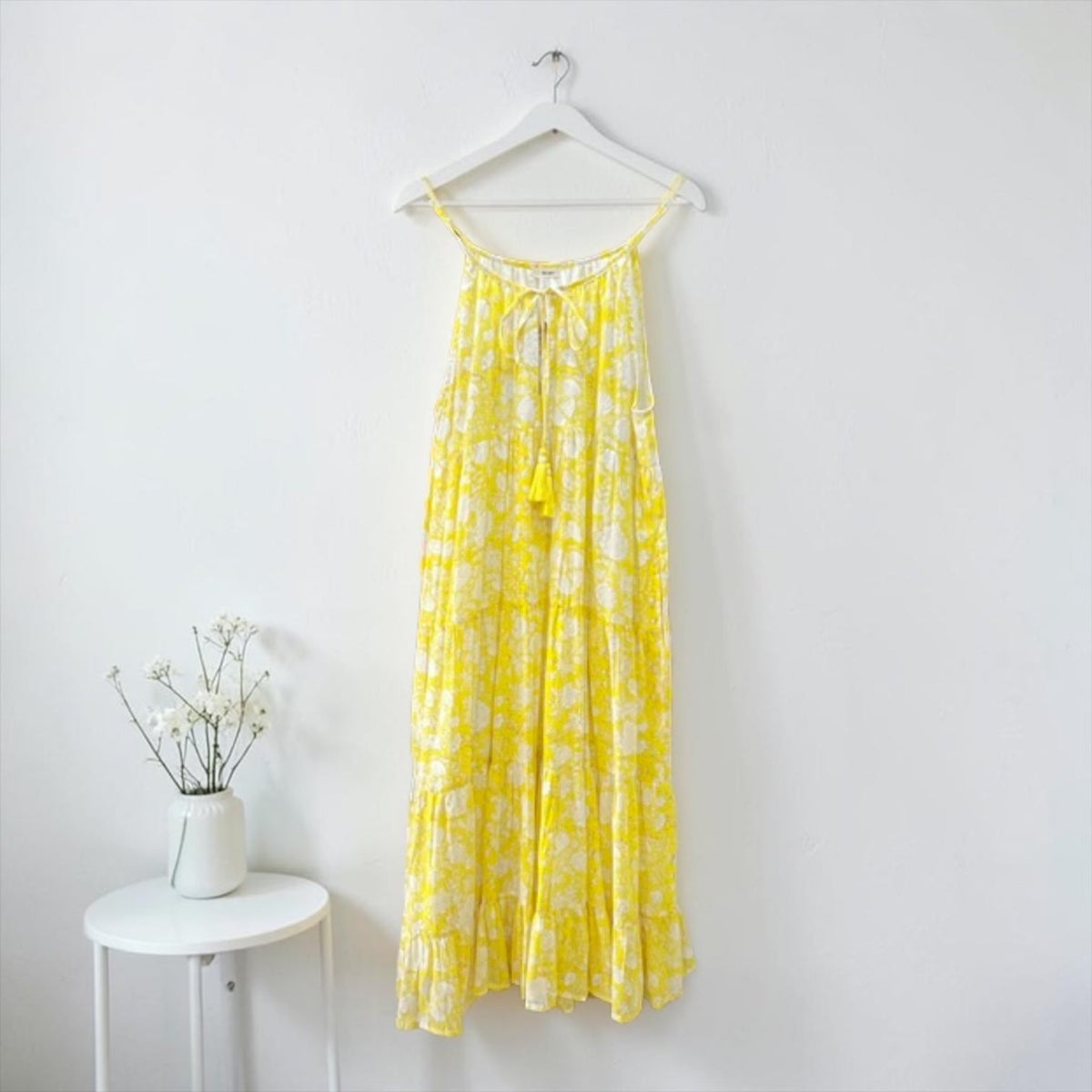 The Camellia Tier Dress — Cambric Cotton Maxi