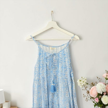 The Camellia Tier Dress — Cambric Cotton Maxi