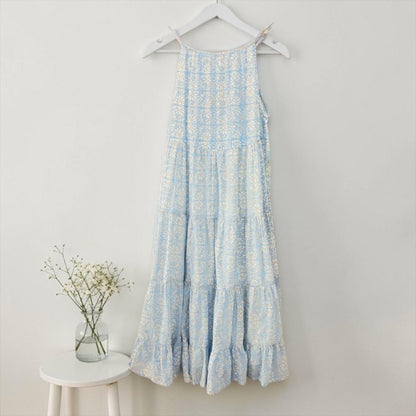 The Camellia Tier Dress — Cambric Cotton Maxi