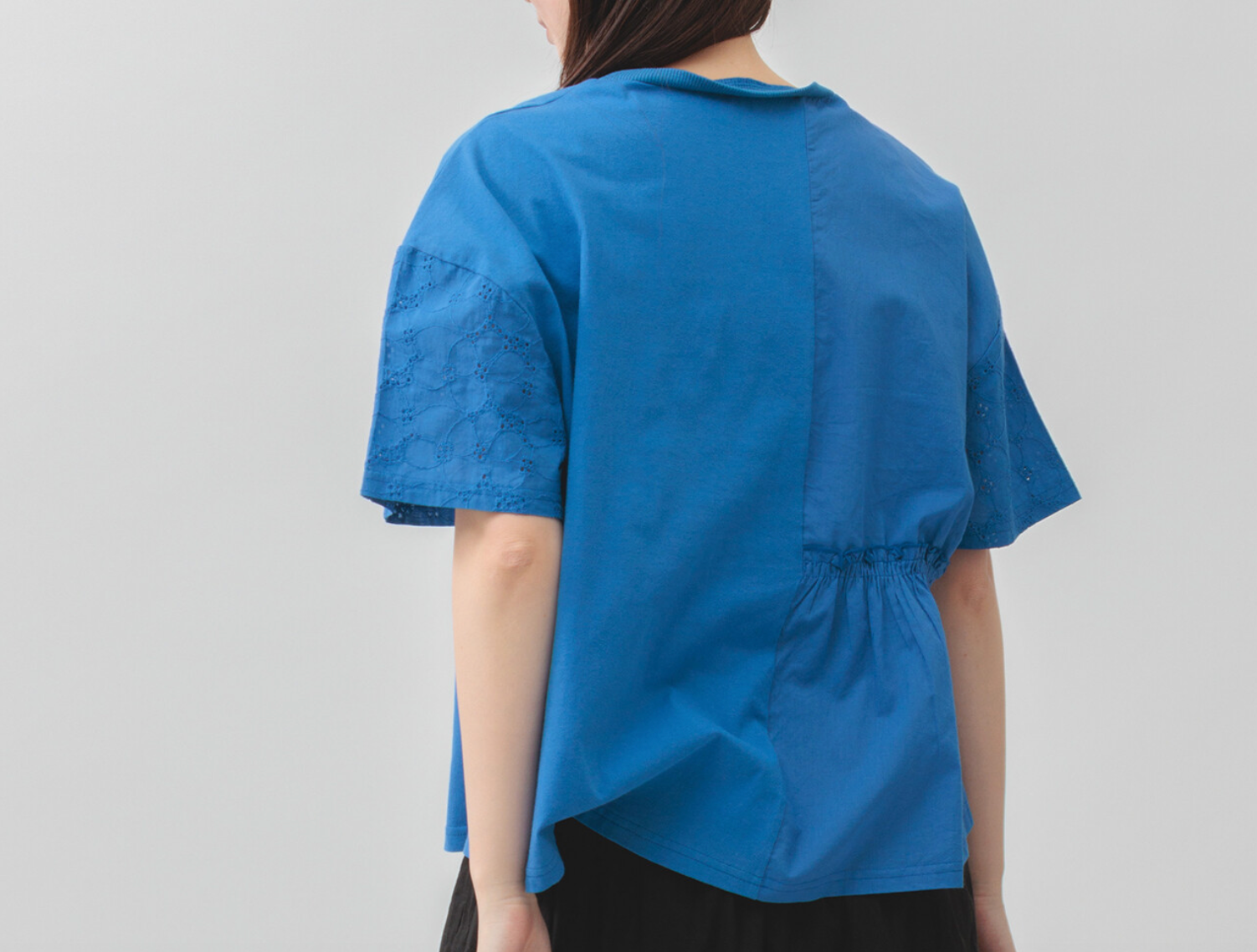 Cotton blouse sleeve embroidery, UNIQKY
