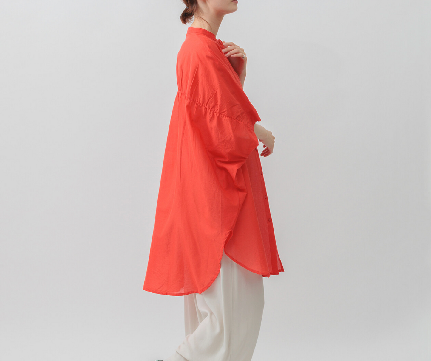 Cotton voile tunic blouse, UNIQKY