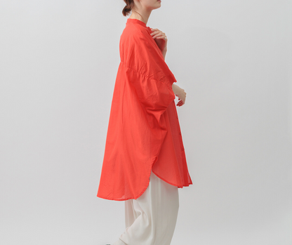 Cotton voile tunic blouse, UNIQKY