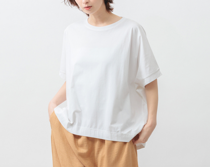 Cotton dolman tee in off white, UNIQKY