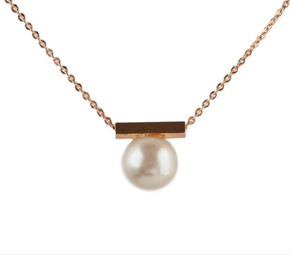 Pearl Bar Necklace