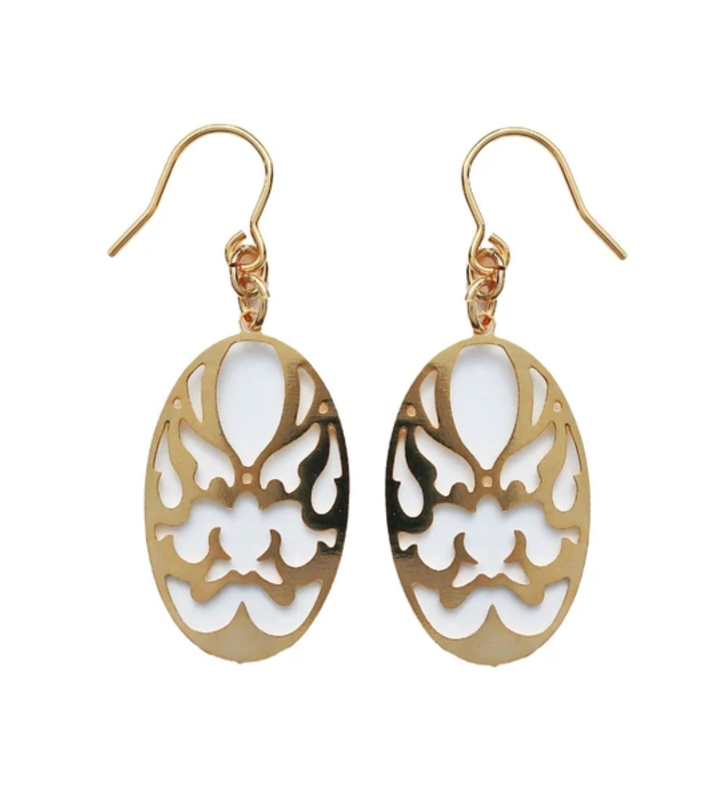 Japanese Kabuki Paper-Cut Earrings